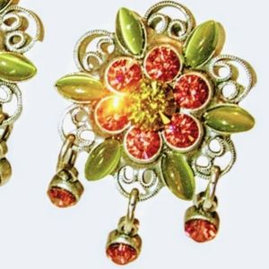 Mary DeMarco Line Green Ear Clips